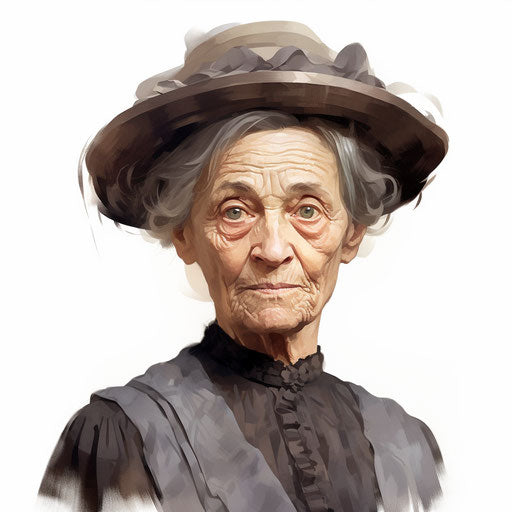 Aunt clipart in the style of Oil painting