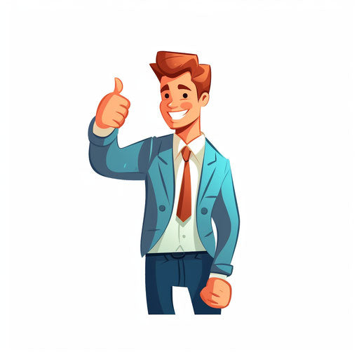 Congratulations illustration in Minimalist style, on white background