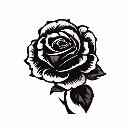 Black rose tattoos