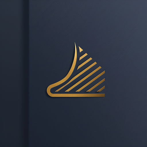 Cleaning company logo in navy and gold with a modern background