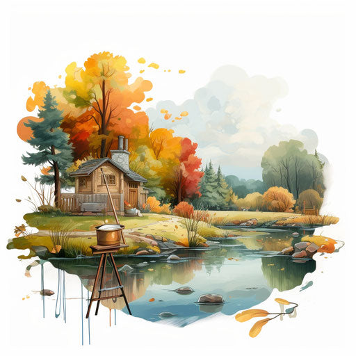 Artwork resembling Oil painting on a white backdrop