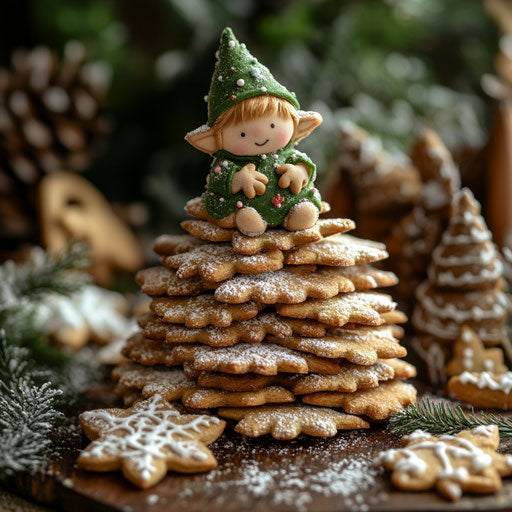 Elegant Christmas Elf Christmas Illustration