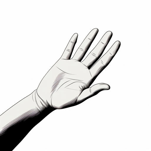 Minimalist touch clipart on white background