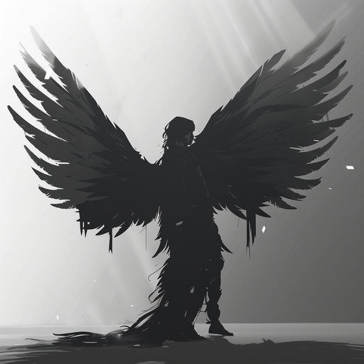 Realistic clipart of a pin with detailed wings