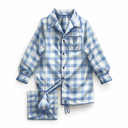 Pajama day clipart in photo realistic style on white background