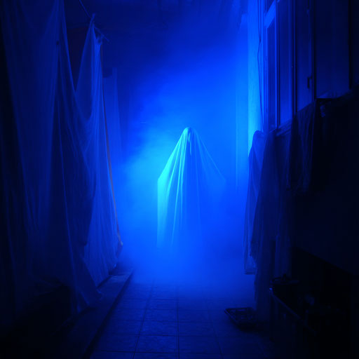 Eerie Glow in a Dark Halloween Scene