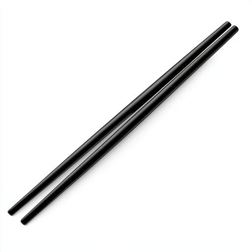 Realistic illustration of chopsticks, high resolution, isolated