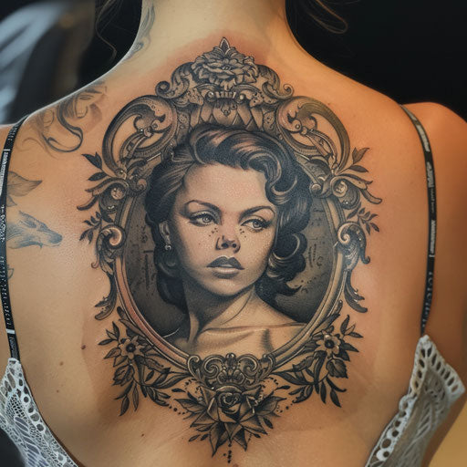 Realistic black and gray portraits of iconic historical figures for women