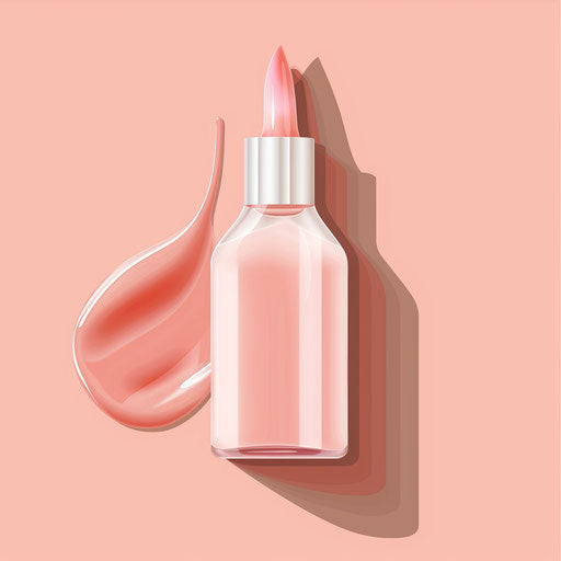 Realistic glue illustration on pastel peach background