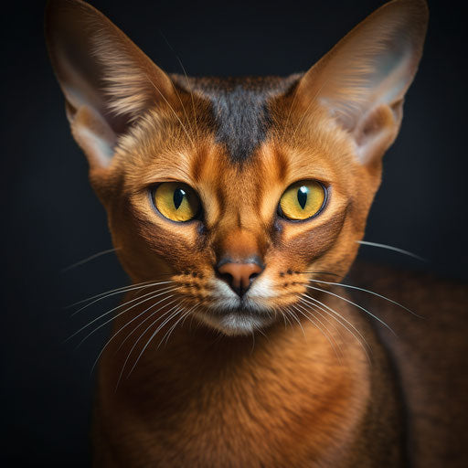 Mysterious Abyssinian cat