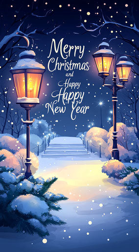 Ultra HD Merry Christmas And Happy New Year Caricature Clipart for Professional Prints