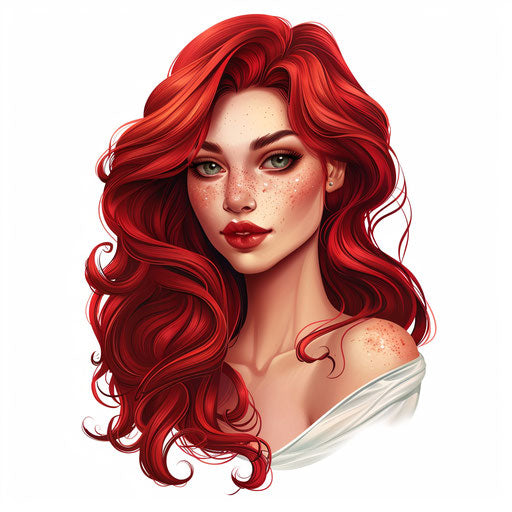 Realistic hairstylist clipart on flat white background