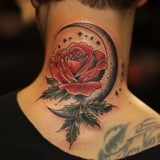 Rose Neck Tattoo Tattoo Art Collection