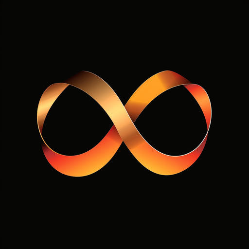 Intertwined ribbon logo symbolizing unity and continuity