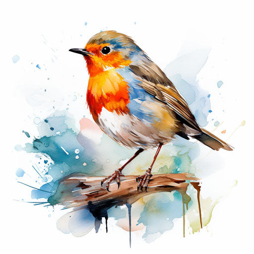 Imressive Style Robin Clipart: 4K & Vector Art