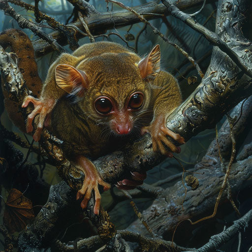 Tarsier agility in food search