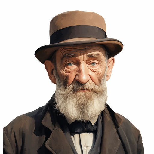 Uncle clipart in the style of Oil painting