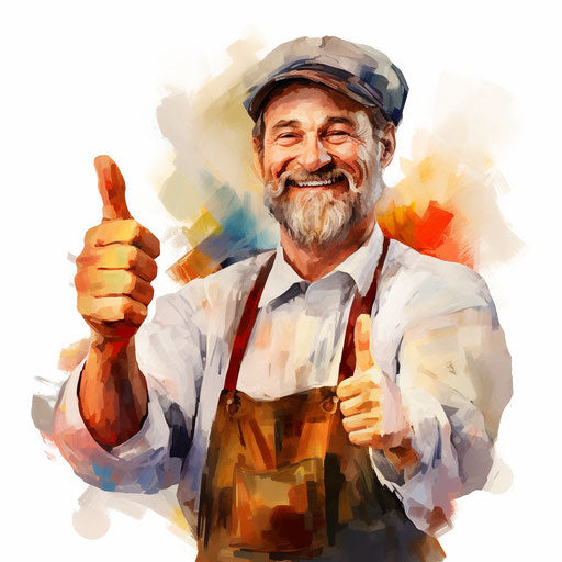 Well done clipart in Oil painting style