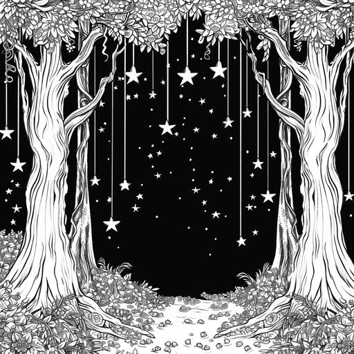 Star Colouring Pages for Coloring