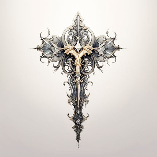 Tattoo designs for wings with cross - cross tattoo ideas