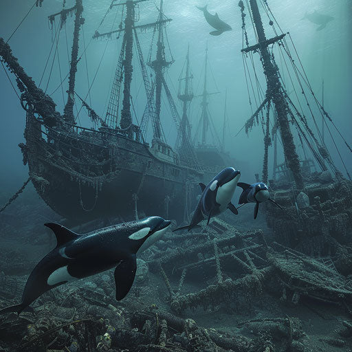 The mysteries of an underwater graveyard with shipwrecks and orcas