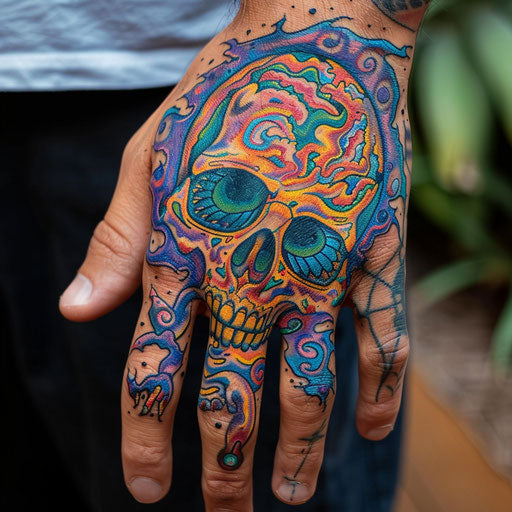 Skull Hand Tattoo Tattoo Vector Pack