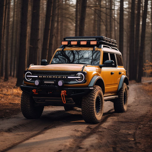 Ford Bronco Sport classic, rally version with off-road mods