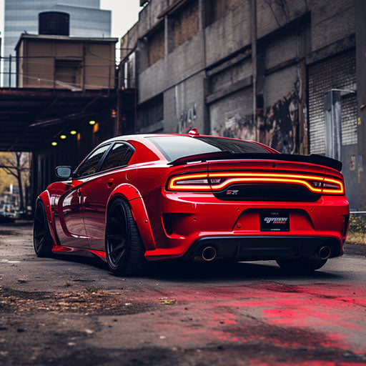 Dodge Charger Hellcat larger exhausts