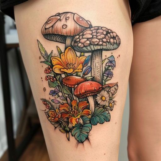 Nature tattoos with whimsical themes
