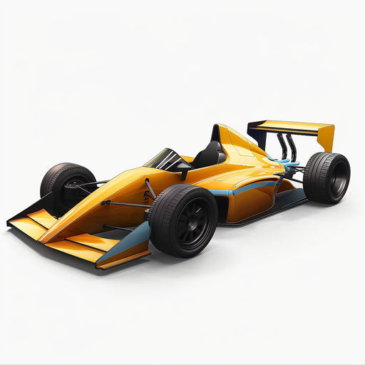 Race car clipart in a photo realistic style