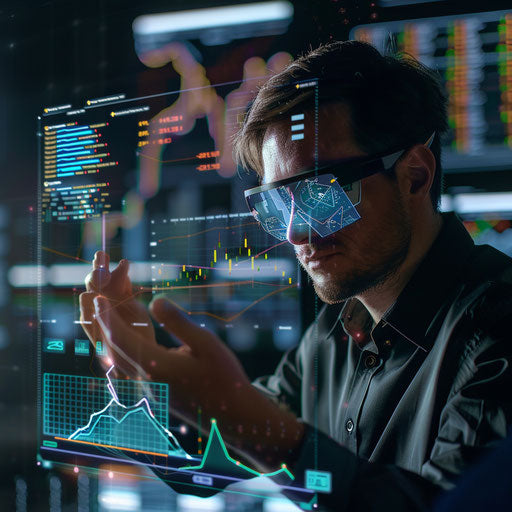 Financial forecasts with an analyst using holographic display