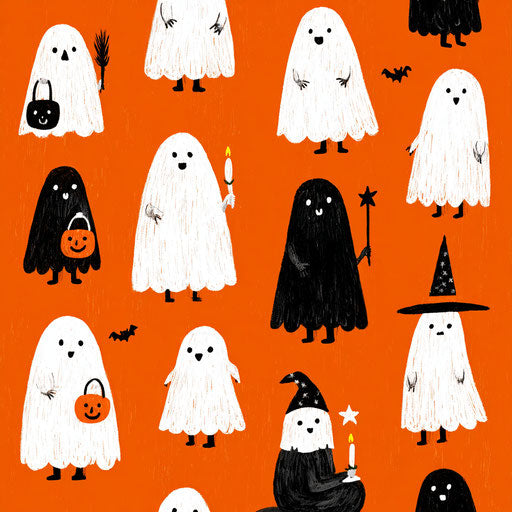 Stylized Compilation of Halloween Motifs
