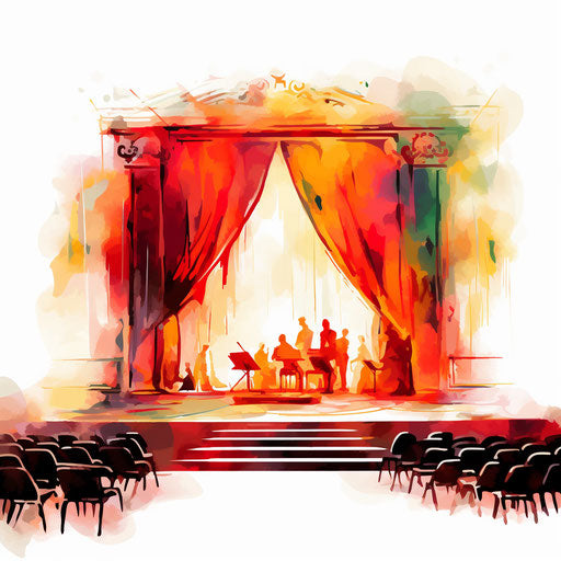 Artistic scene illustration in Impressionistic style