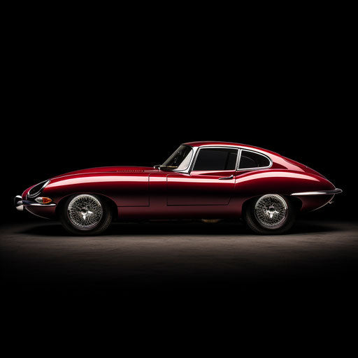 Jaguar E Type Car Sideview