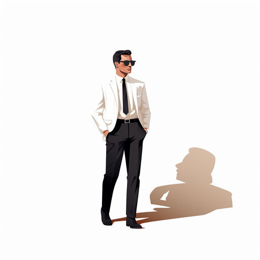 Minimalistic clipart on white background