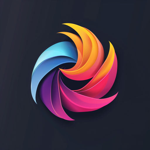Creative modern logo design with vibrant color