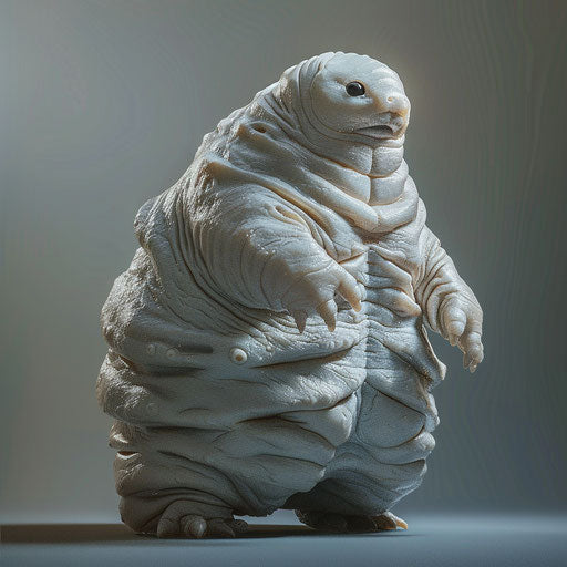 Tardigrade with a regal pose, in the style of Tim Flach