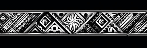 Black and white geometric art, tribal tattoo