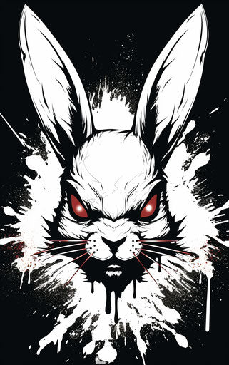 Vibrant Rabbit Tattoo Flash Set