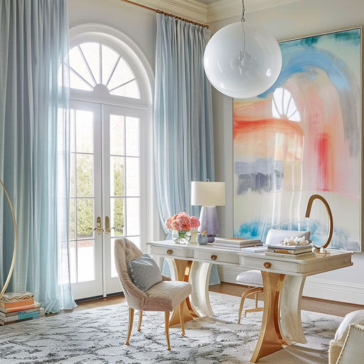 Bright and airy home office