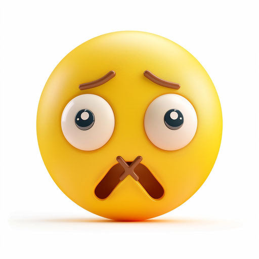 Sad yellow face with X eyes and open mouth