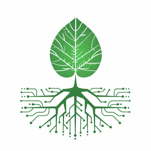 Eco-friendly news logo leaf-tree hybrid