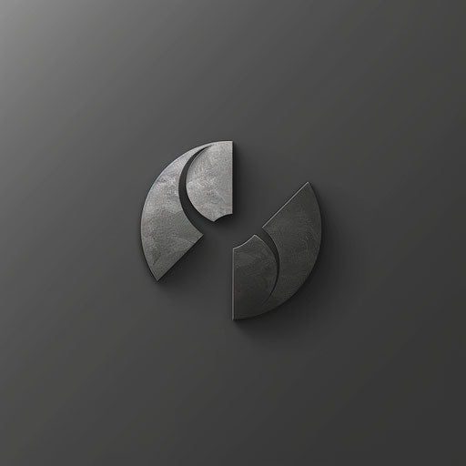 Best minimalist logo with grey background and simple shapes