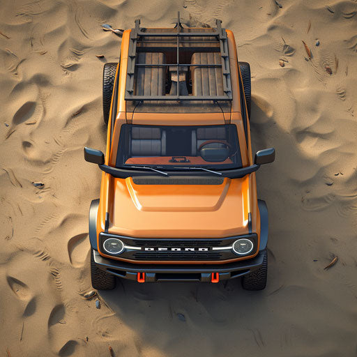 Top view of the classic Ford Bronco Sport