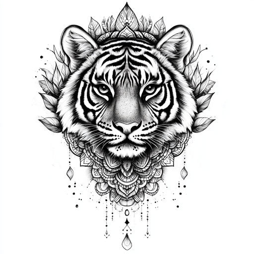 Dazzling Tiger Tattoo On Hand Tattoo Files