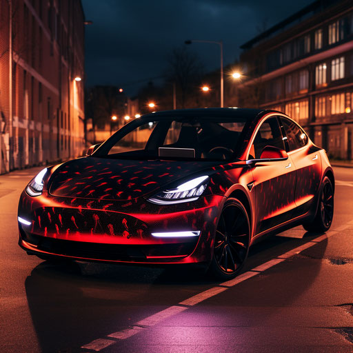 Optical enhancement of Tesla Model 3