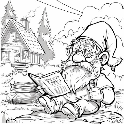 Satirical gnome news report with comedic elements