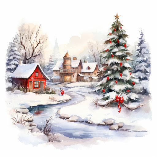 Festive holiday image in the style of oil painting