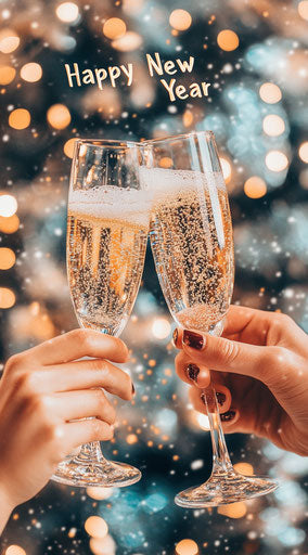 Cheerful Images On Happy New Year Celebration Art