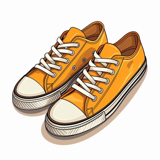 Shoes clipart in minimalist style, on white background